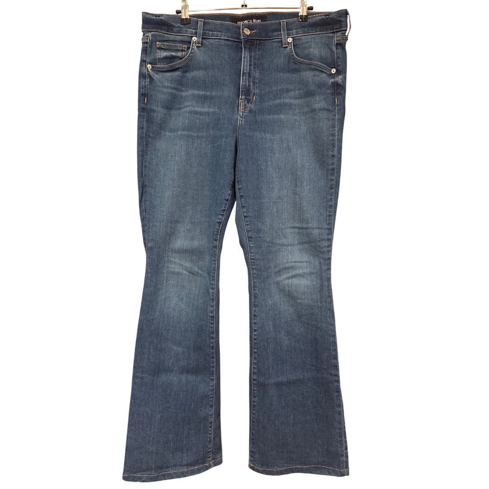 Veronica Beard jeans 16 Beverly skinny-flare high rise‎